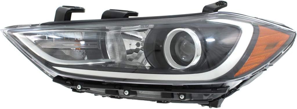 Hyundai Elantra Headlight 2017 2018 Driver Side Halogen D627496