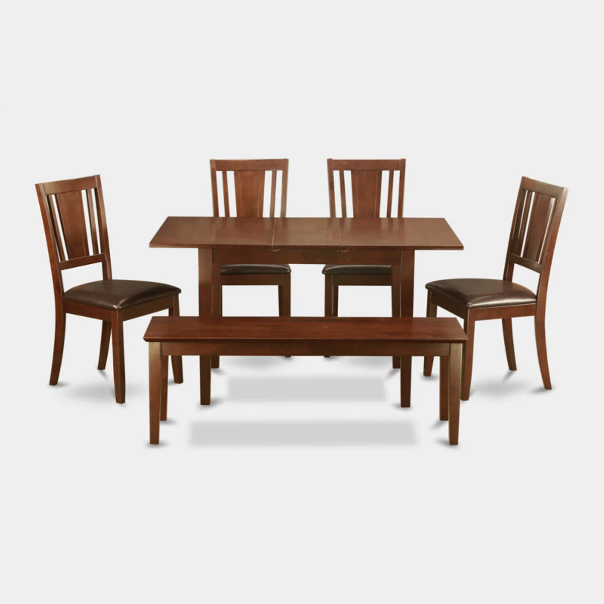 6 Piece Mahogany Wood Dining Table Set G905