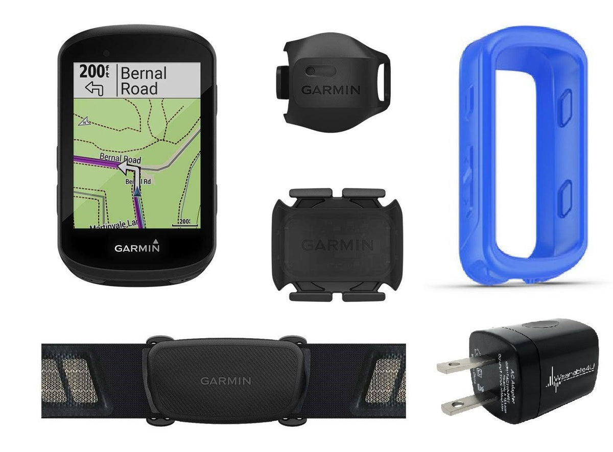 Edge 530 GPS Cycling Computer with HRM Silicone Case Wall Charging Adapter Q64793