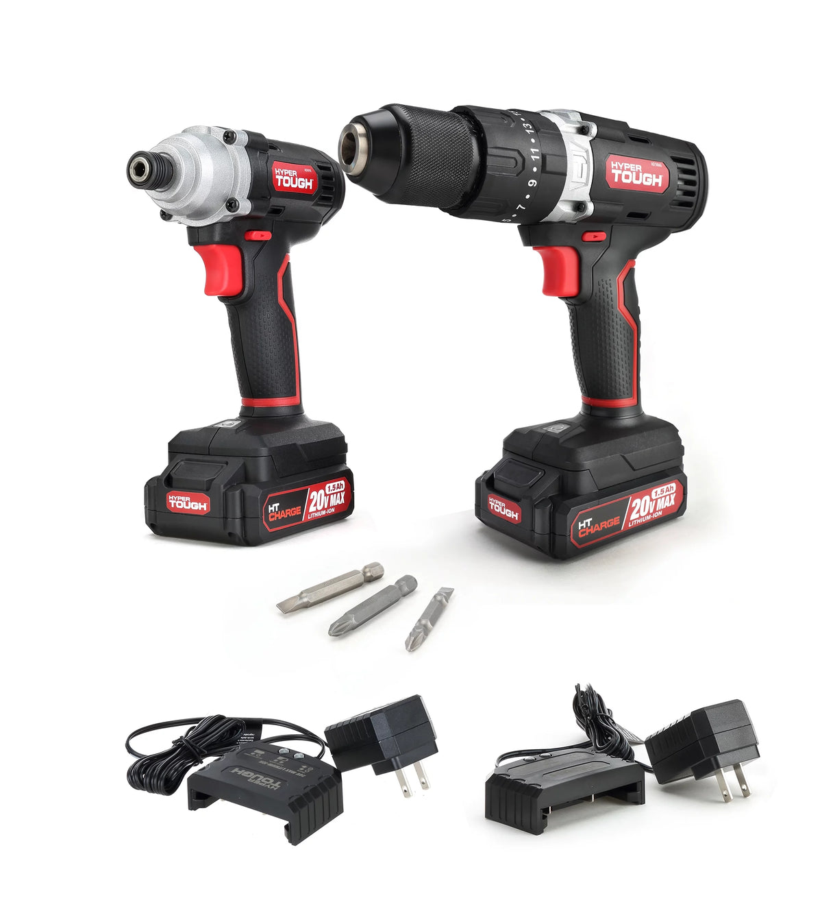 20V Impact Driver & 2-Speed Hammer Drill Bundle E660120