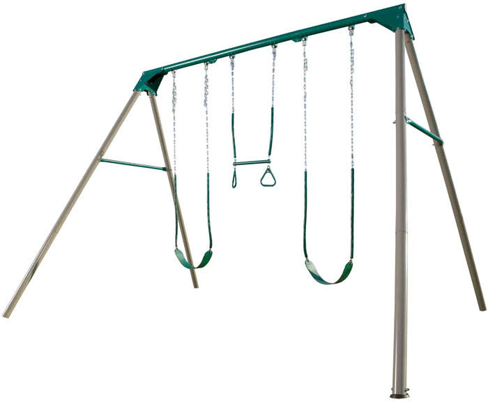 Heavy Duty A-Frame Metal Swing Set U49239
