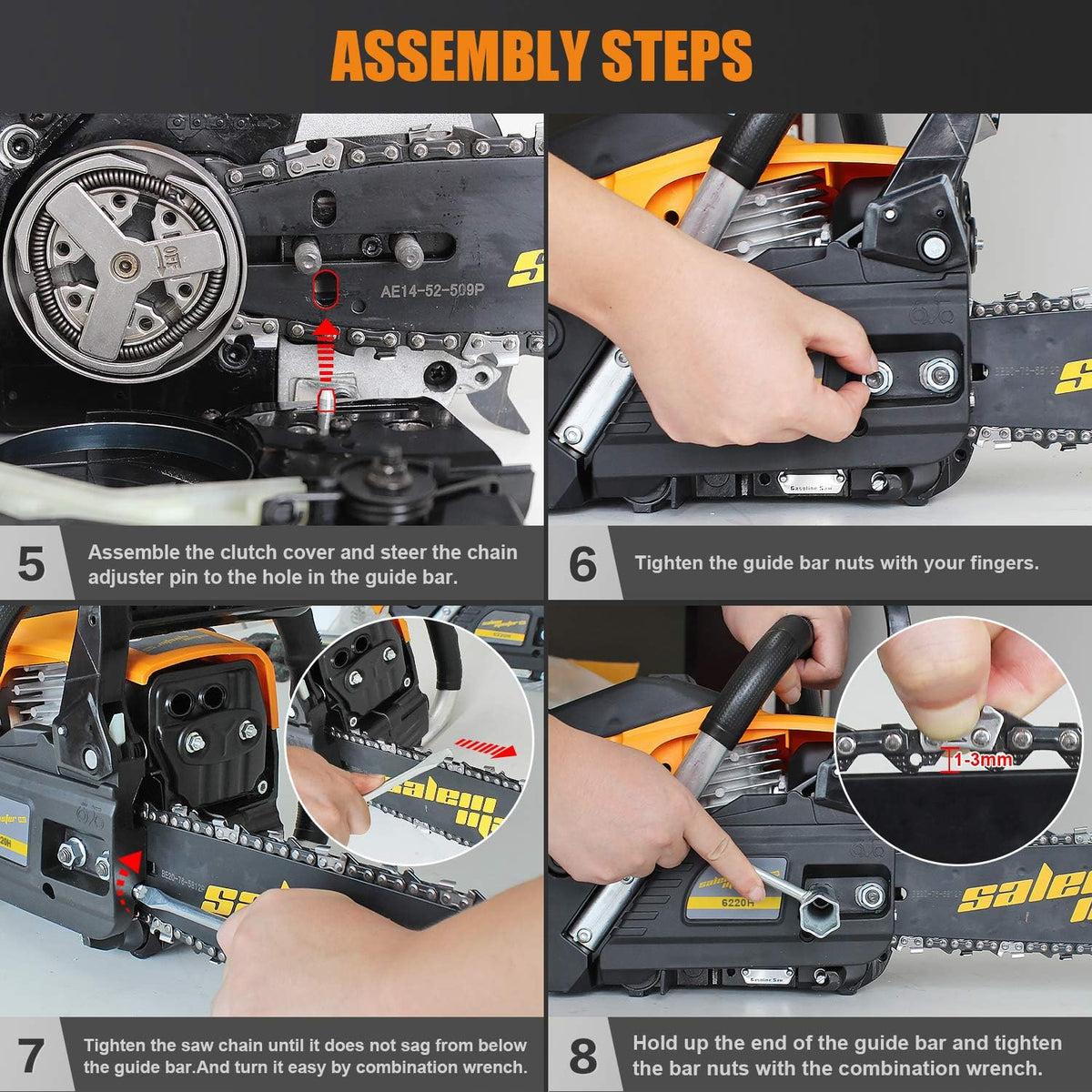 62CC 20-Inch Gas Chainsaw M733