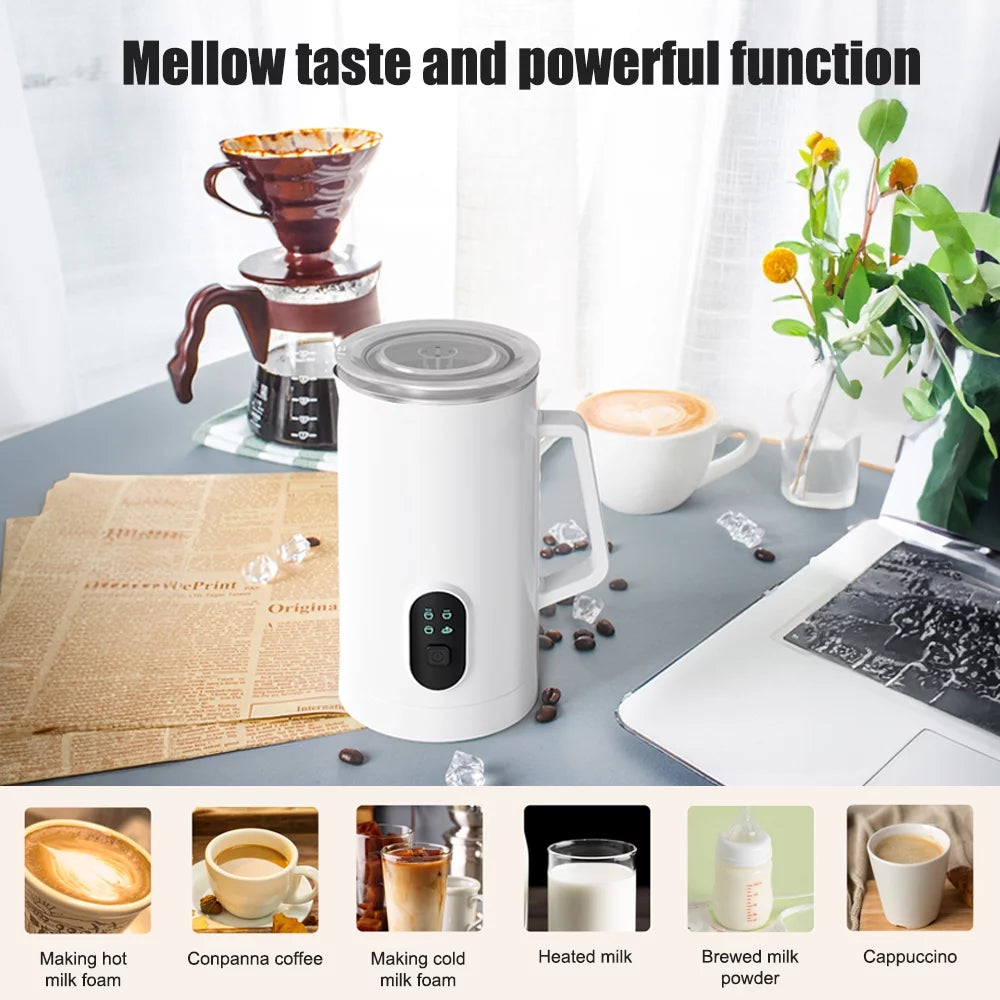 Electric Milk Frother 400W 580ml Stainless Steel A458