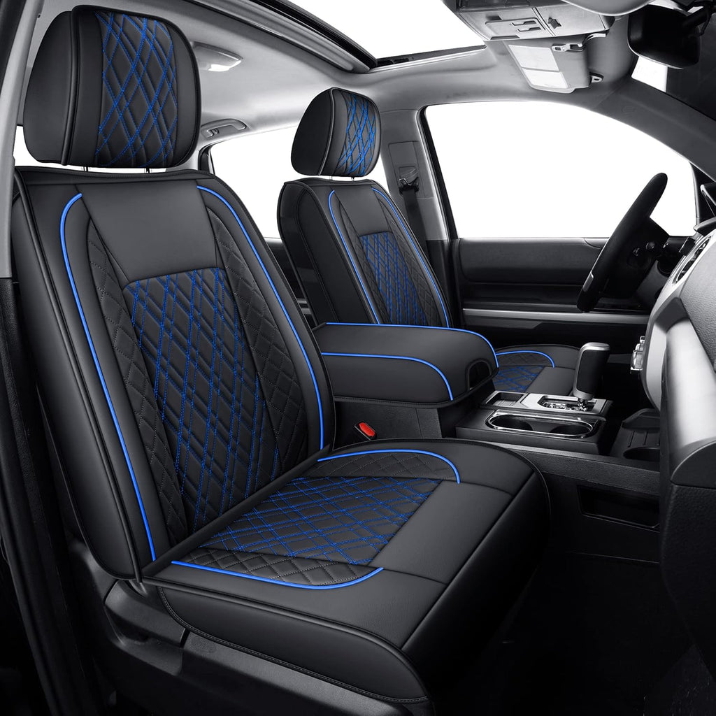 Black Faux Leather Seat Covers G408