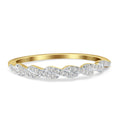 14K Yellow Gold Twisted Rope Diamond Wedding Band Y50366