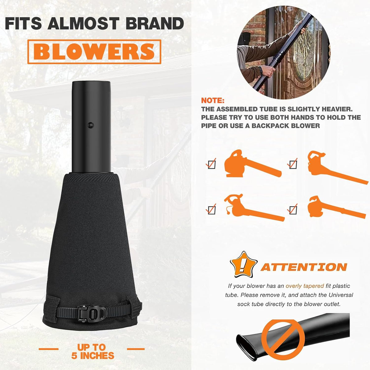 Universal Gutter Cleaning Kit for Leaf Blowers with Vacuum Attachment J90630