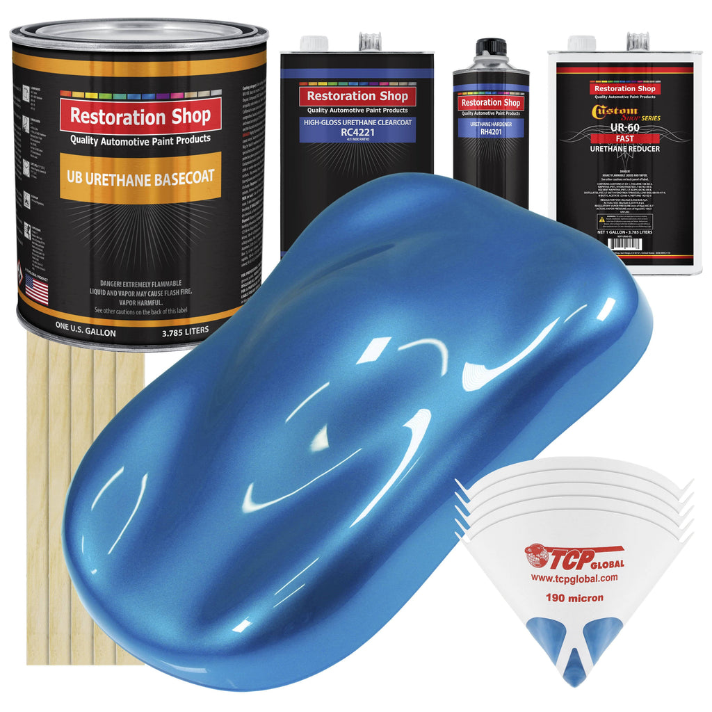 Intense Blue Metallic Urethane Basecoat Car Auto Paint Kit S489458