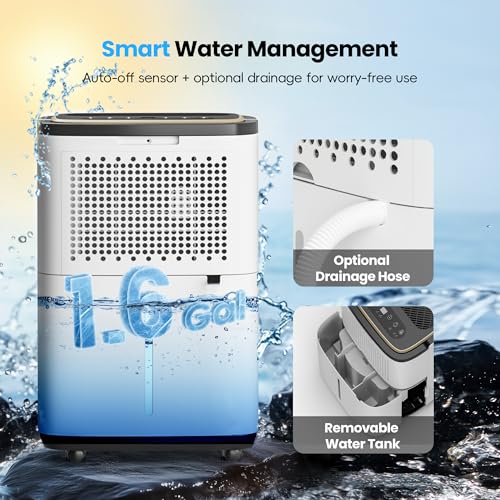 5000 Sq.Ft 50PT Dehumidifier with Hose H852033