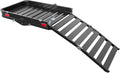 Black Aluminum Hitch Cargo Carrier with Ramp P47096