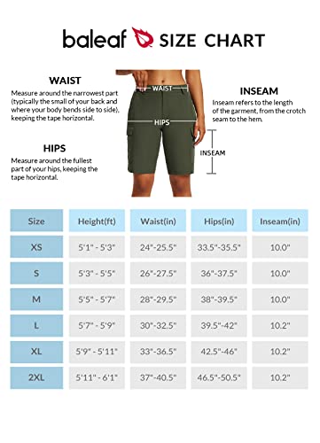 Women's 10" Quick Dry Cargo Shorts with Pockets UPF 50+ C76467