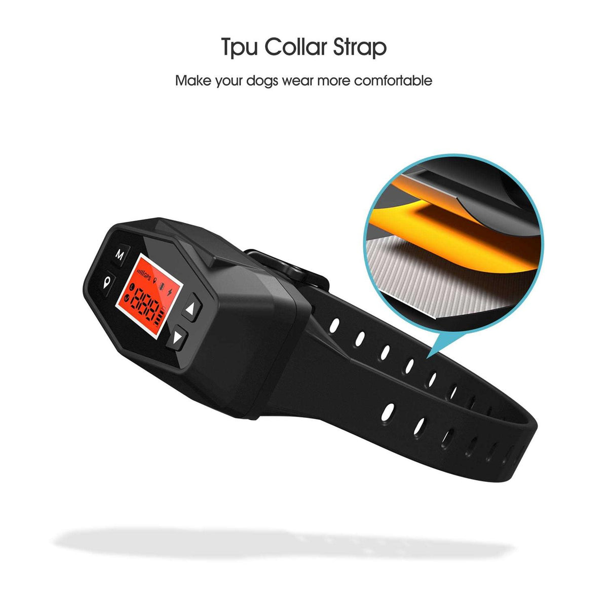 GPS Dog Fence System Wireless Collar with Beep Vibration Static Shock R4995