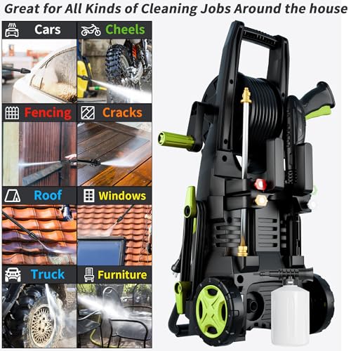 4500 PSI 3.2 GPM Electric Pressure Washer with 4 Quick Connect Nozzles B89094