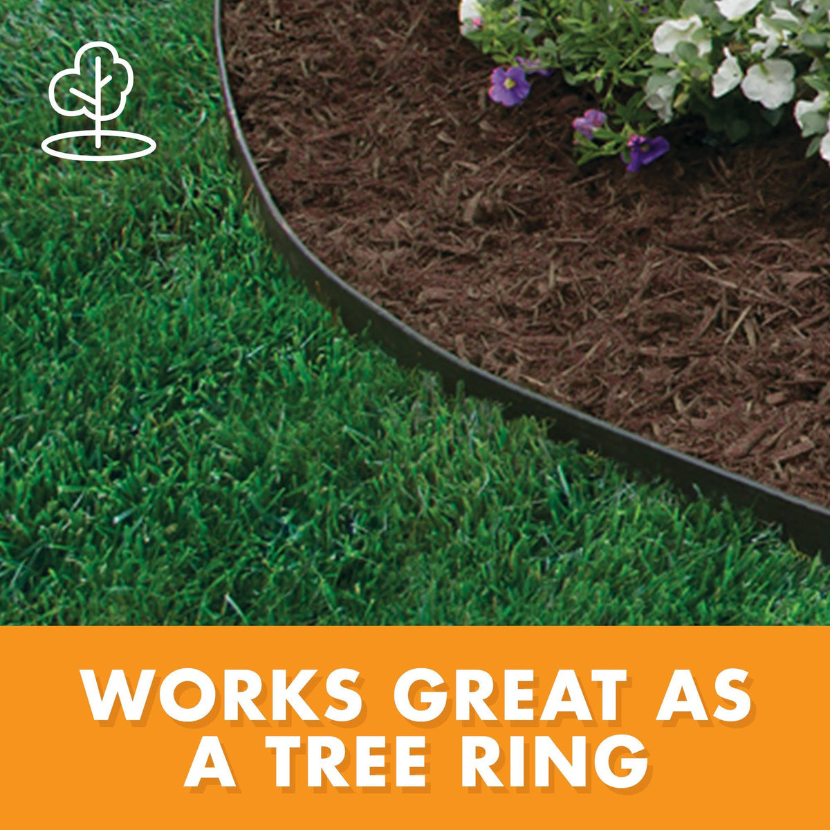 Plastic No-Dig Landscape Edging Kit, 100-Feet Q477