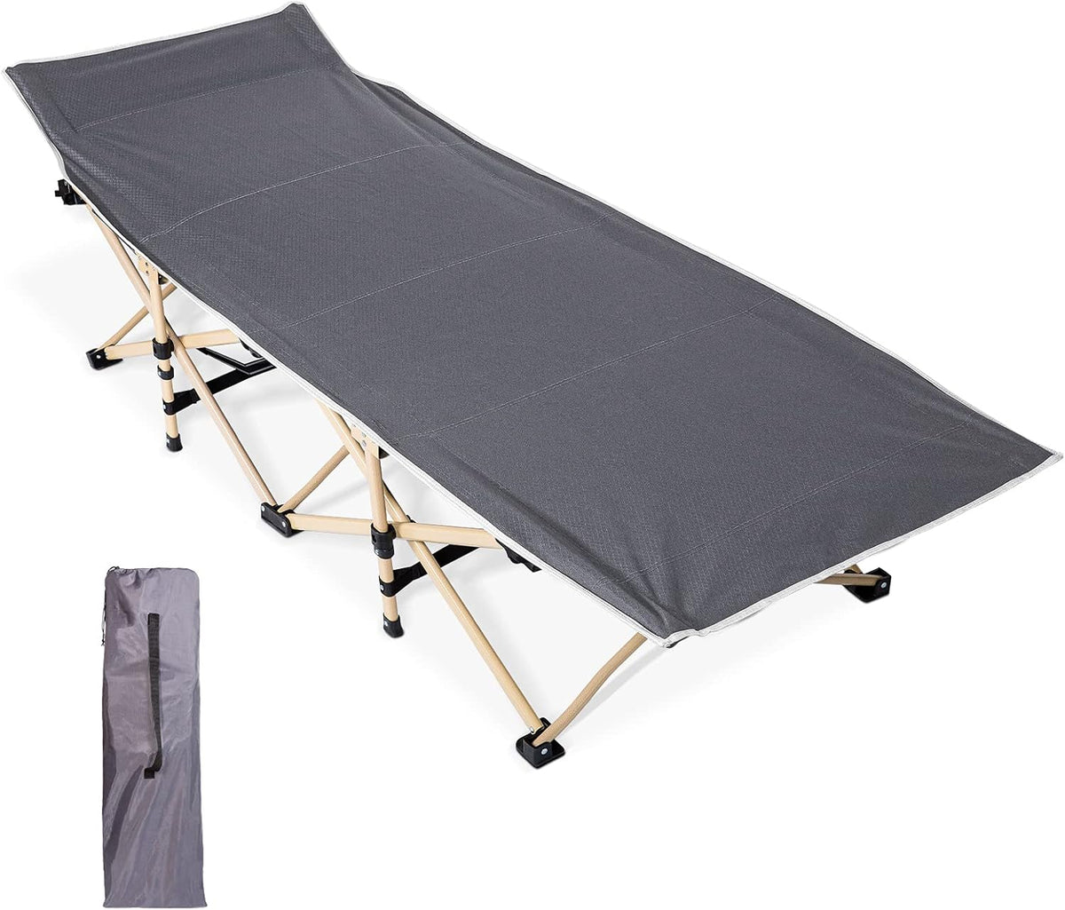 Folding Bed Camping Cot Grey X821