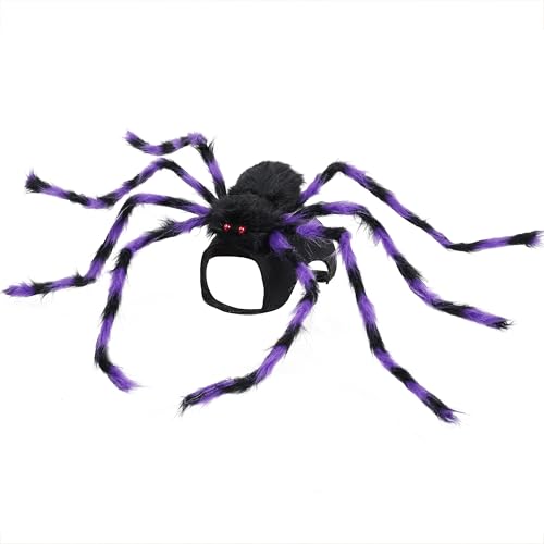 Furry Purple and Black 8 Legs Dog Cat Costume O33788