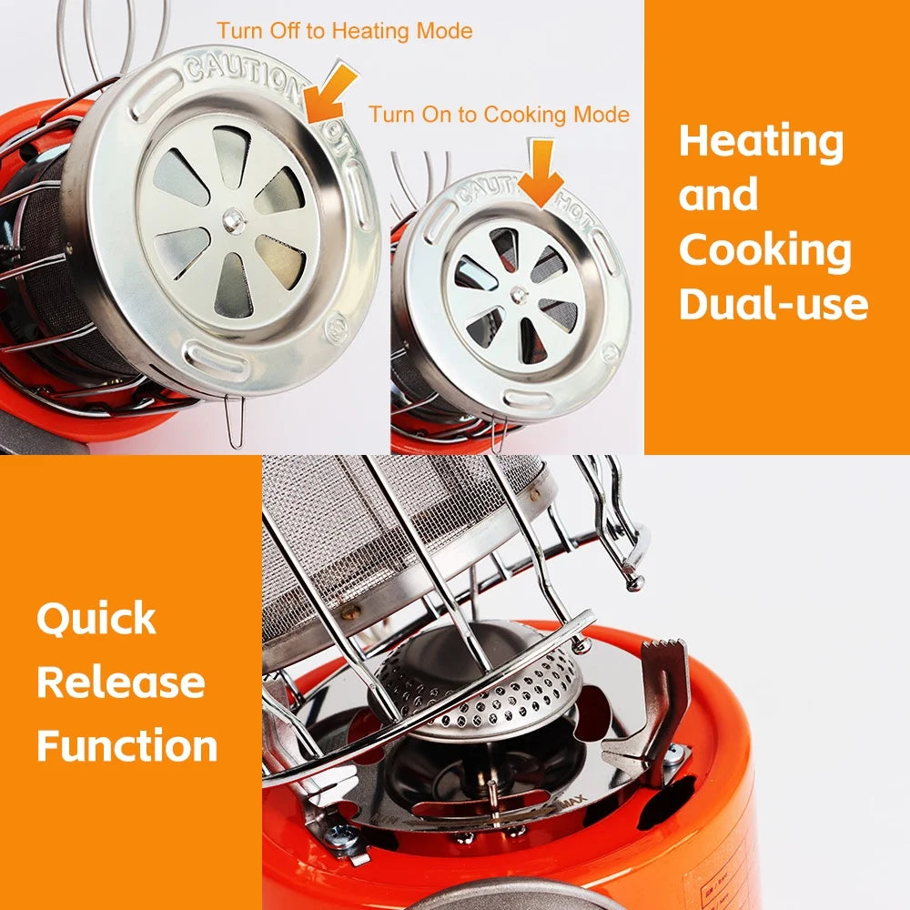 2000W Gas-Powered Heater & Stove U503