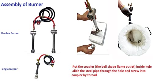 Propane Forge Burner with Regulator L492