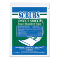 Insect Repellent Wipes, 8 x 10, White, 100/Carton J878
