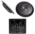 Bluetooth RV Receiver Stereo with 2 Black 6.5 Speakers F705149