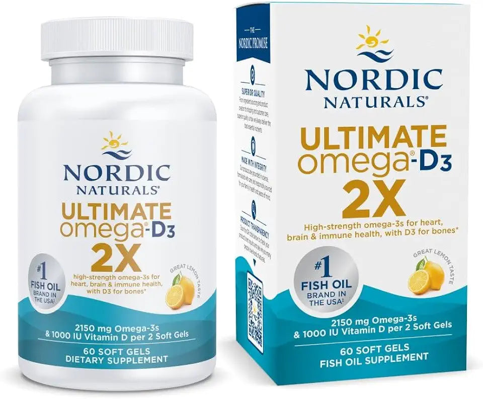 Lemon Flavor 60 Soft Gels Omega-3 Vitamin D3 L830088