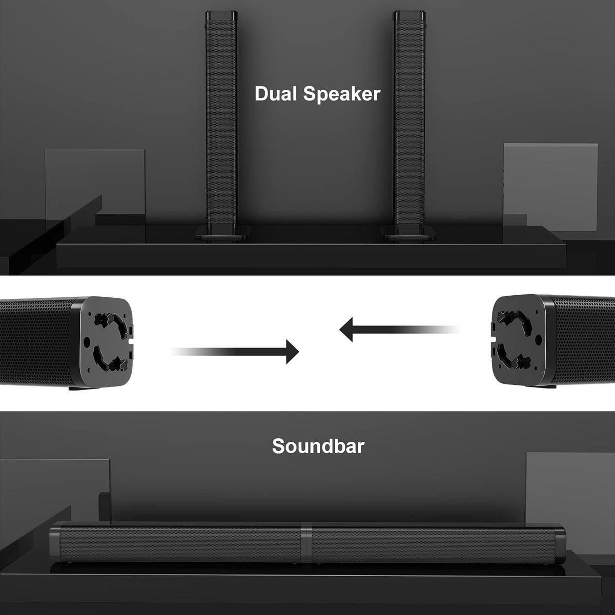 Sound Bars for TV with Subwoofer, 2.1 Channel L24505