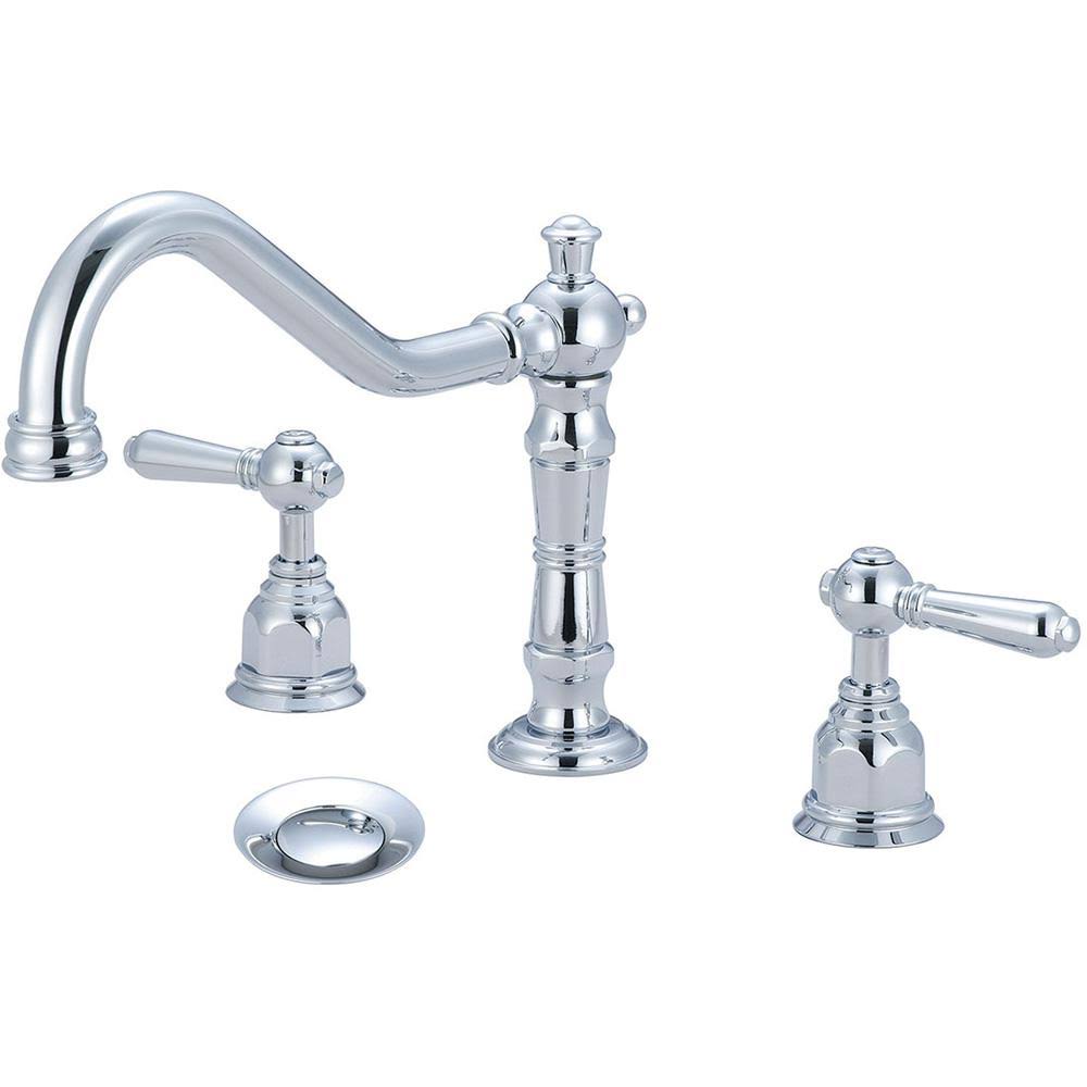 Polished Chrome 2-Handle Widespread Bathroom Faucet A456993