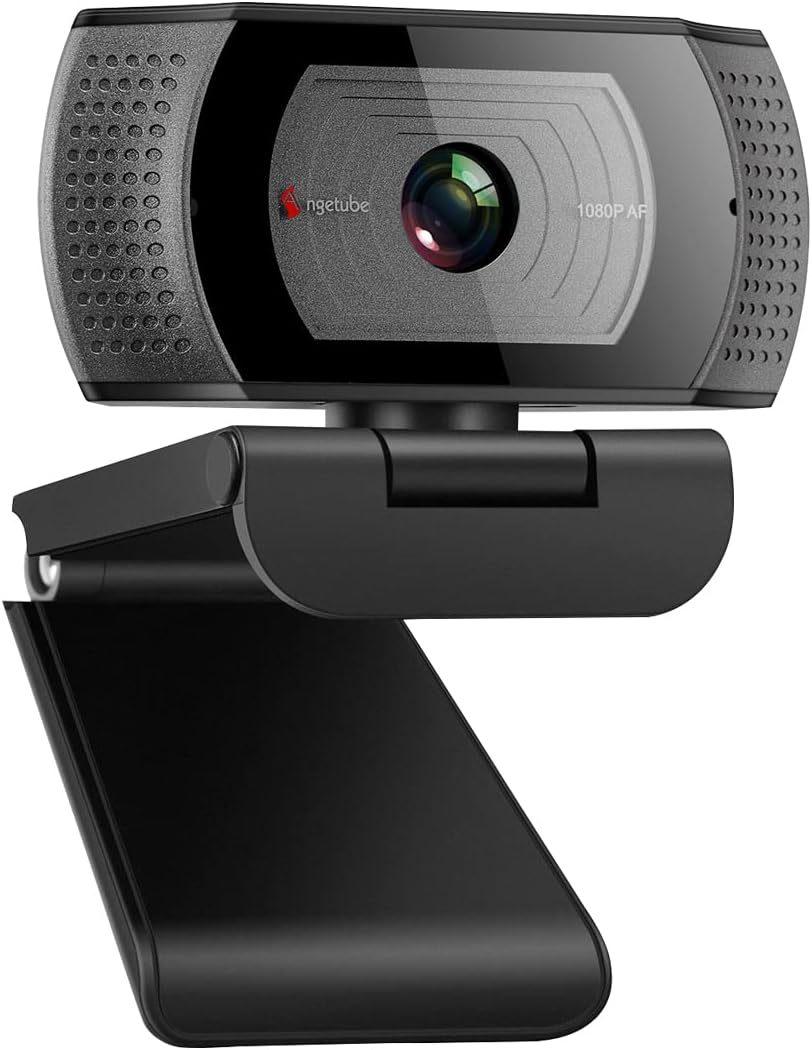 1080P USB AutoFocus Web Camera with Cover Black J20958