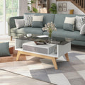 Mid-Century Modern Two-Tone Coffee Table Grey C528