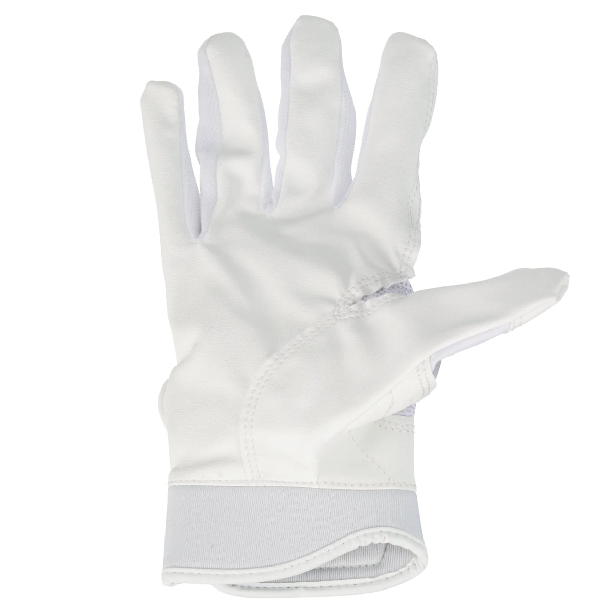 White Large Fastpitch Softball Batting Gloves B5154