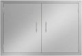 Outdoor Kitchen Stainless Steel Double Door 28W x 19H Inch N598