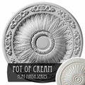 20 1/4x22OD x 1 1/2x22P Hand-Painted Ceiling Medallion G487
