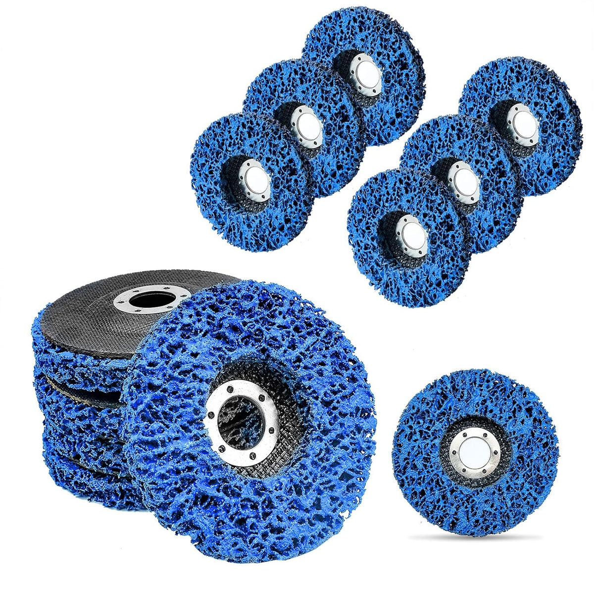 12 Pack Blue Stripping Wheel 4-1/2 x 7/8 inch J36562