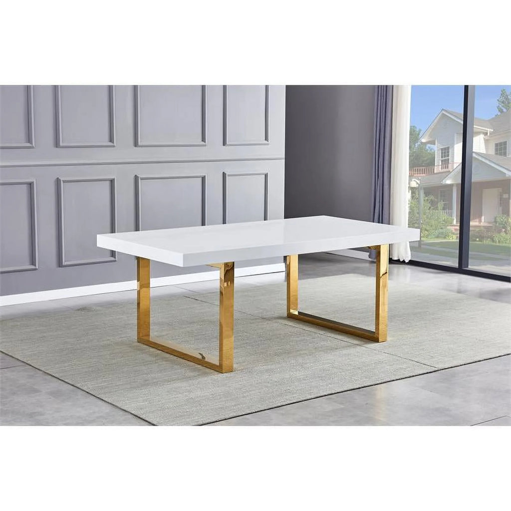 White Modern Dining Table C3701