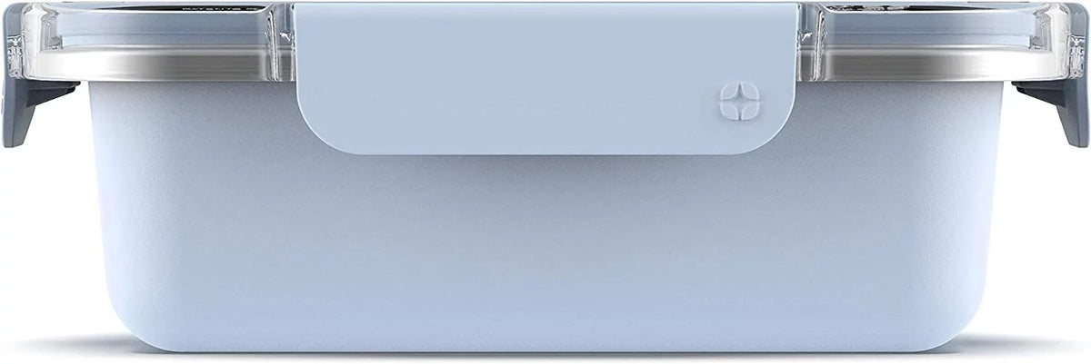 Stainless Steel Rectangle Food Storage Container with Leak-Proof Lids, 4 Cup F72676