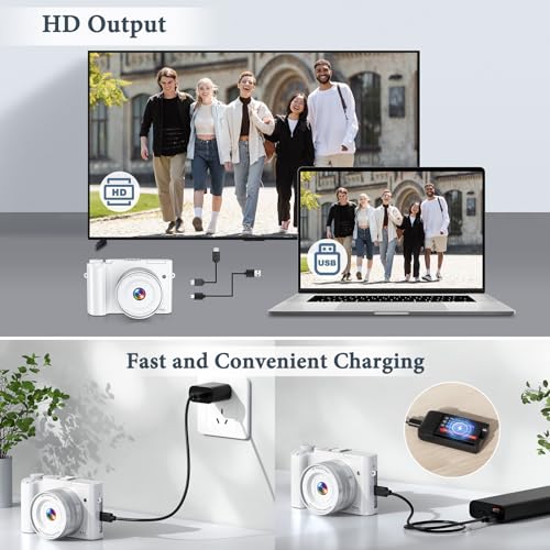 4K Digital Camera, 64MP Autofocus Anti-Shake 16X Zoom Z554731