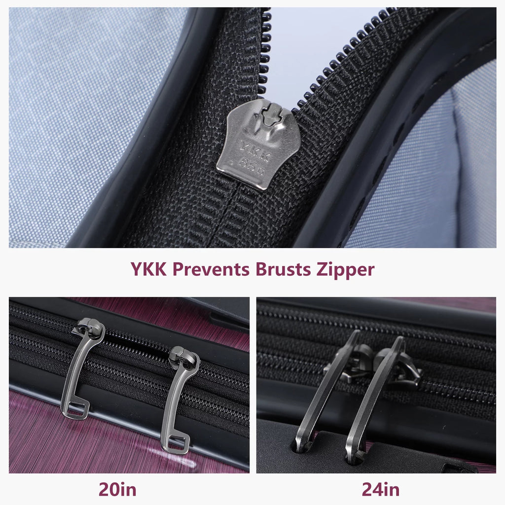 2 Piece ABS+PC Hardshell Luggage Set with Spinner Wheels Y6256