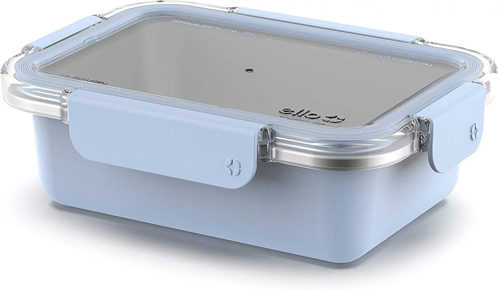 Stainless Steel Rectangle Food Storage Container with Leak-Proof Lids, 4 Cup F72676