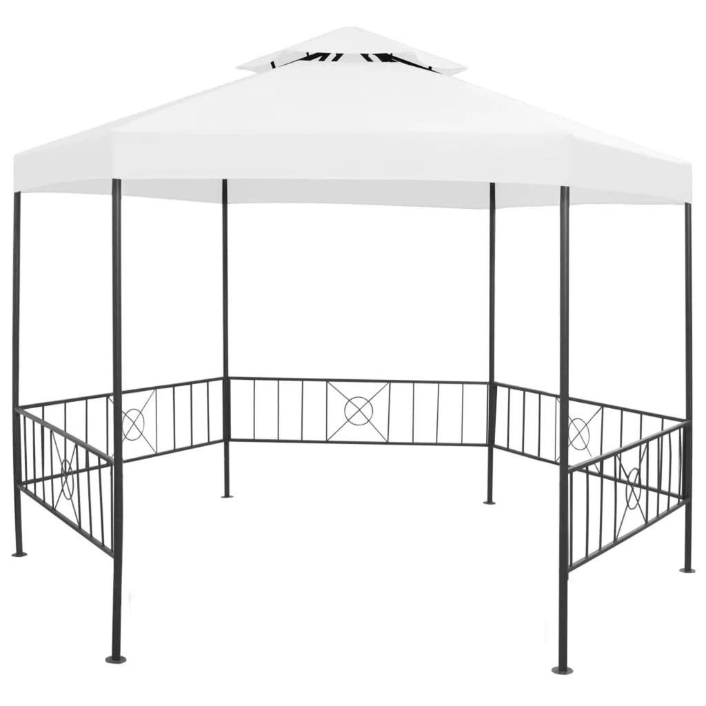 White Steel Frame Party Tent Canopy H56046
