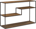 Mid-Century Modern Wood and Metal Bookcase P7318
