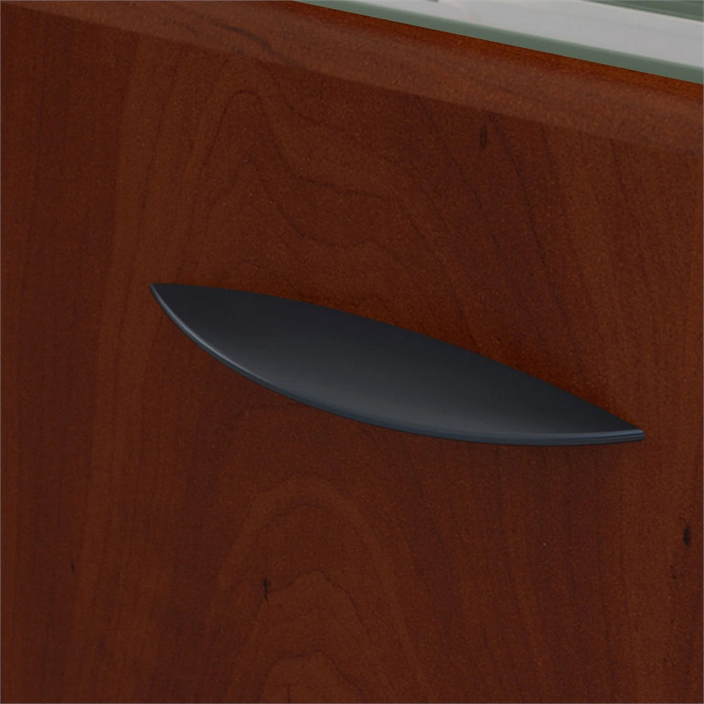83" L Shaped Executive Desk in Hansen Cherry G1126