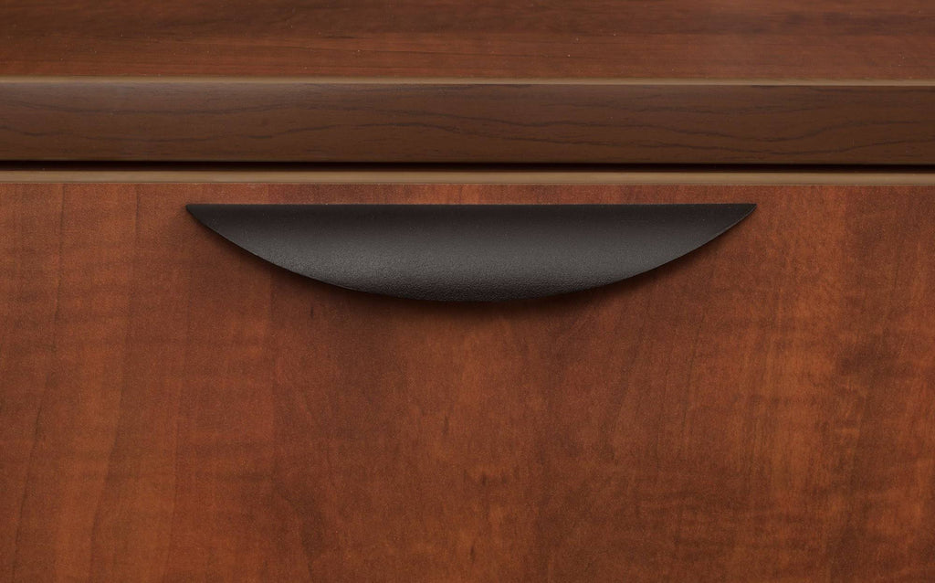 Ash Grey Pedestal L-Desk with Return D2545
