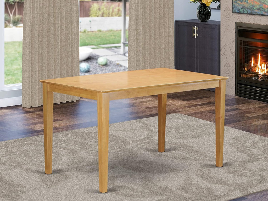 Rectangular Dining Table with Solid Wood Top K5722