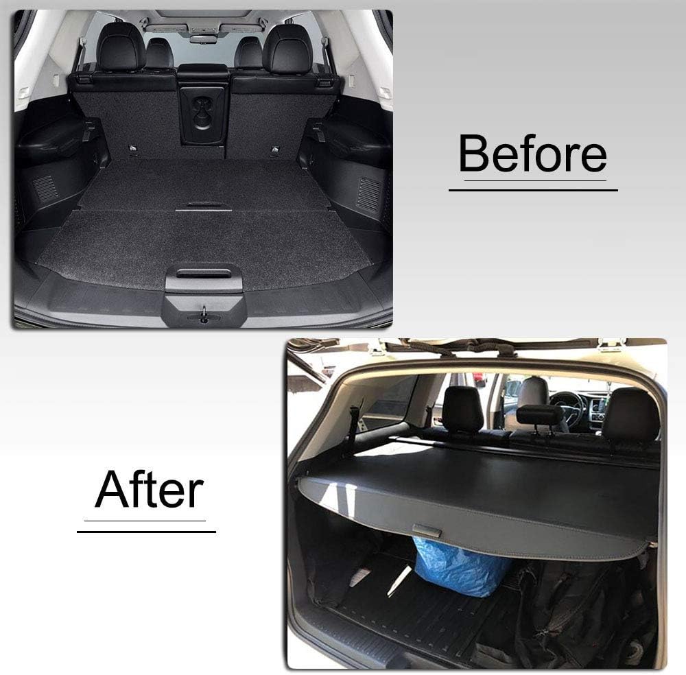 Black Retractable Cargo Cover Z9066