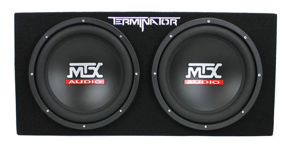 12 Dual Loaded Car Subwoofers + Box + Amp + Kit P5870