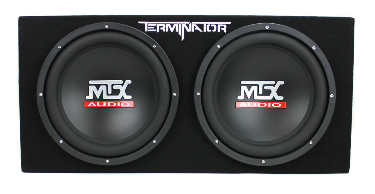 12 Dual Loaded Car Subwoofers + Box + Amp + Kit P5870