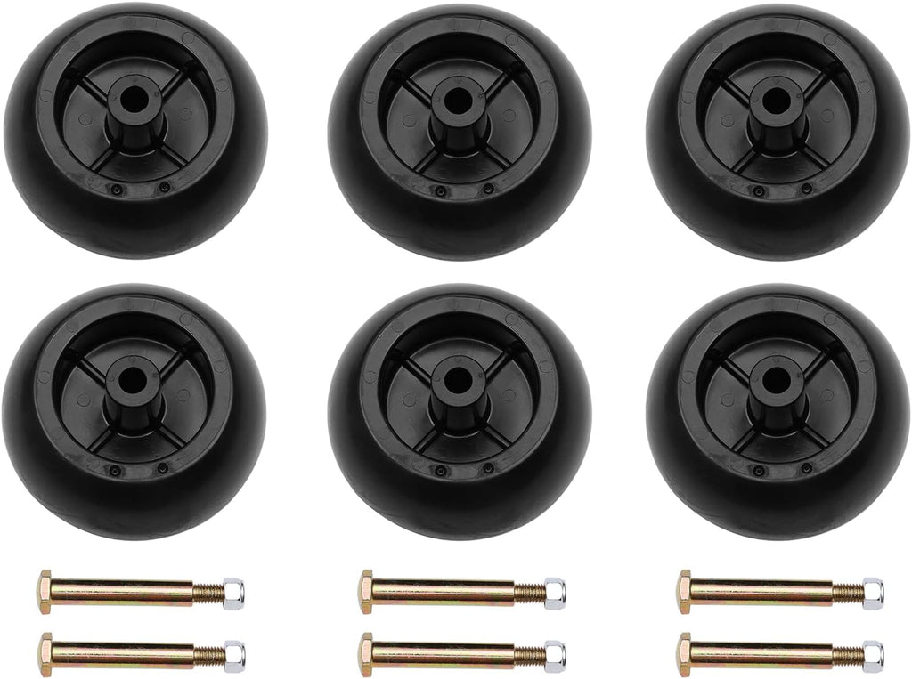 Lawn Mower Anti Scalp Deck Wheel Kit Set of 6 Replacement Pack of 2 J990046