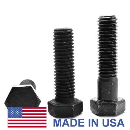 1 inch-14 x 4 inch UNS Grade 8 Hex Cap Screw Alloy Steel Black Oxide Pk 10 N2376