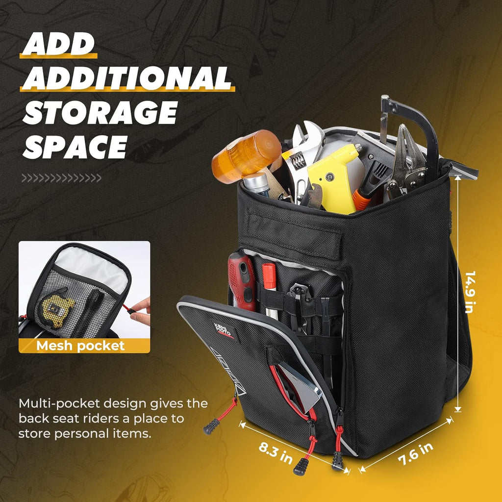 Storage Center Shoulder Console Cargo Bag Between Seat Storage with Two Hydration Backpacks E1155