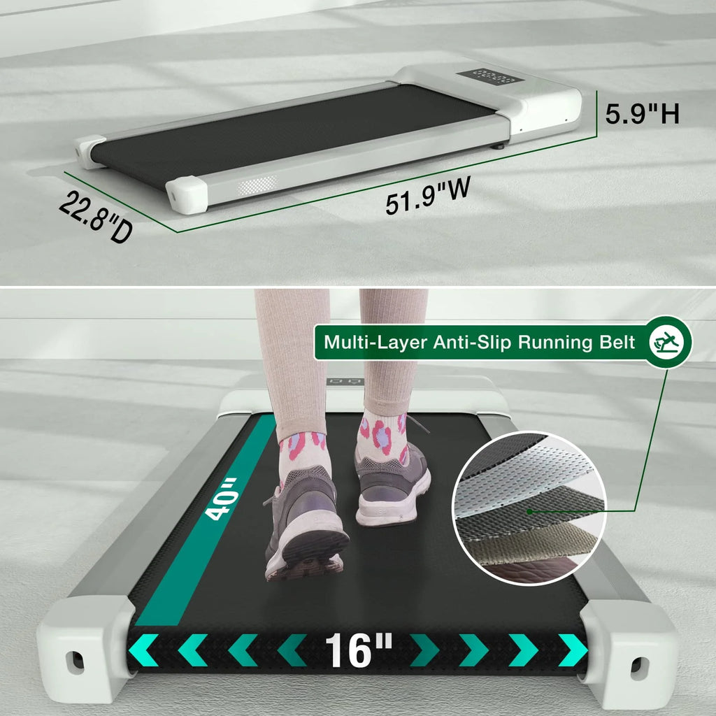 Black Portable Under Desk Treadmill U731588