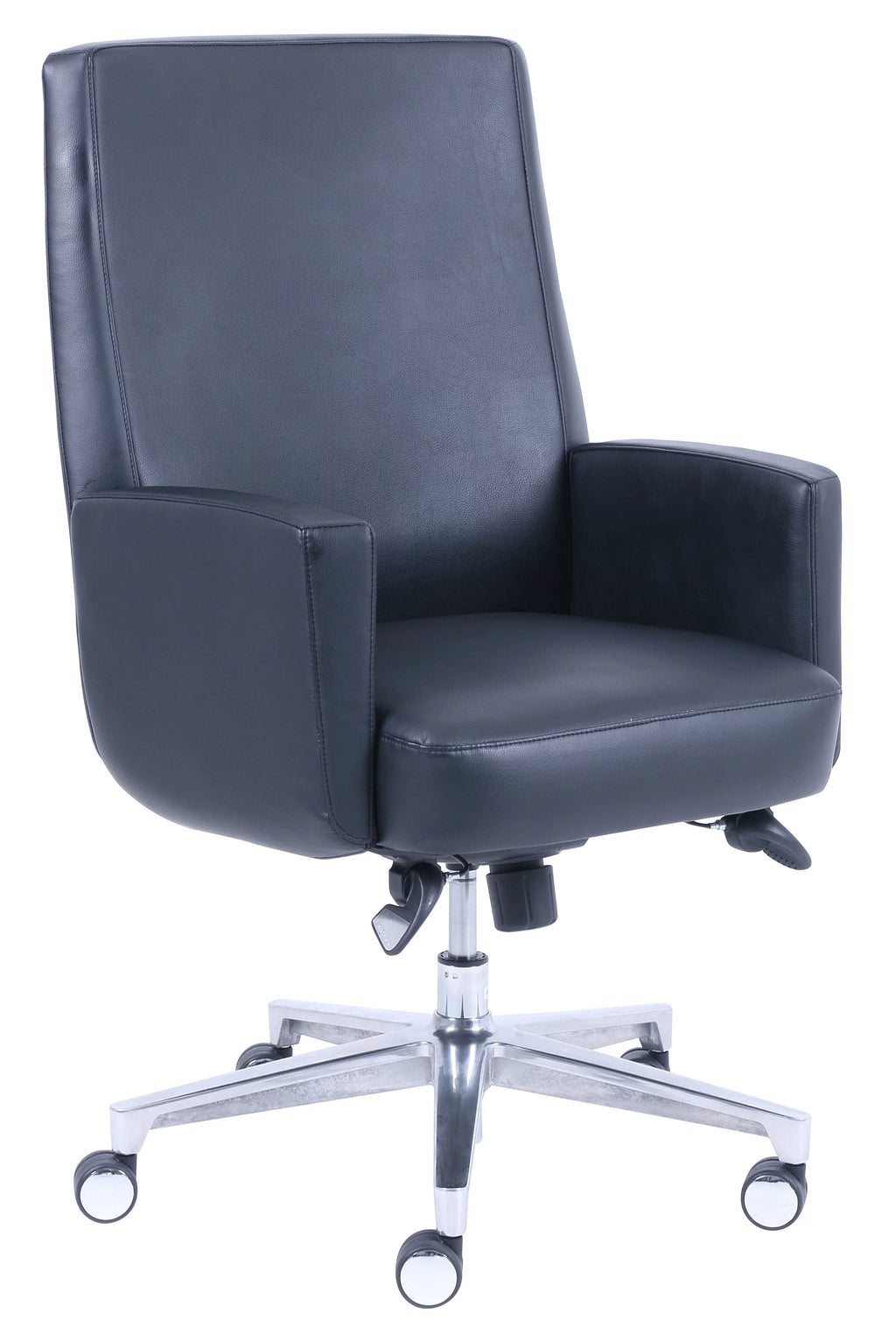 Black Bonded Leather Executive Chair with Memory Foam Seat P83503